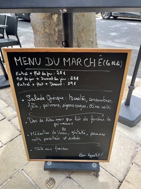 Menu du marché 30/04