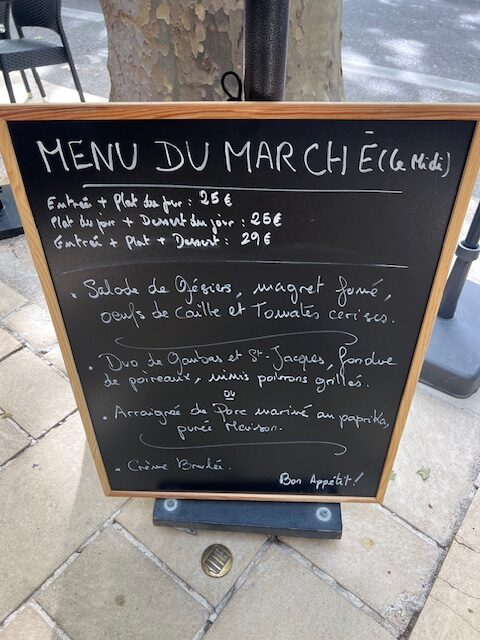Menu du marché 02/05