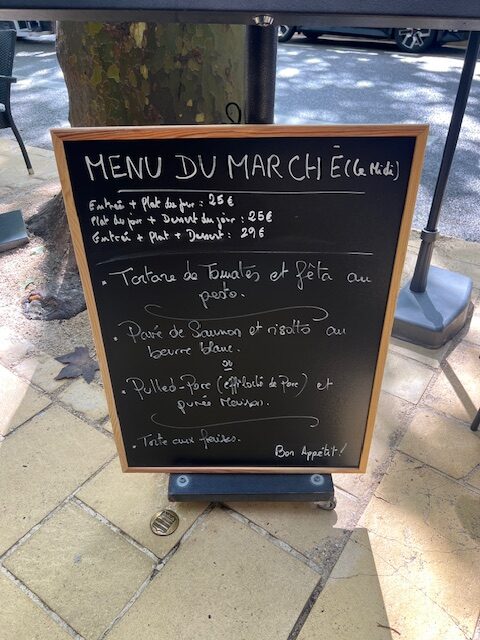 Menu du marché 05/05
