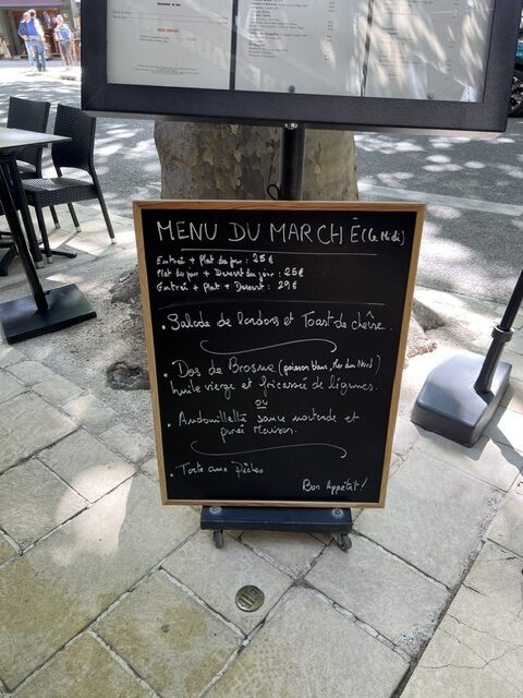 Menu du marché 15/05
