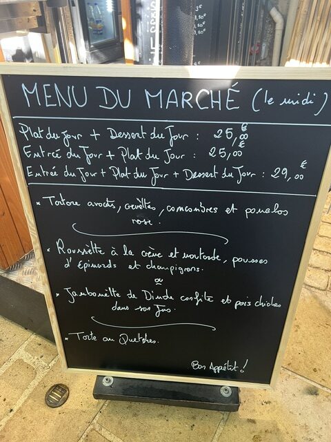 Menu du marché 06/10